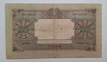 Pays-Bas. - 25 Gulden - 1930 - Pick 46 (Sans prix de, Timbres & Monnaies, Billets de banque | Europe | Billets non-euro