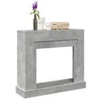 vidaXL Haardombouw 100x30x87,5 cm bewerkt hout betongrijs, Verzenden, Nieuw