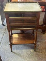 Table de chevet - Bois, Marbre