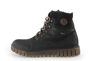 Rieker Veterboots in maat 38 Zwart, Kleding | Dames, Schoenen, Verzenden, Zwart, Overige typen, Gedragen