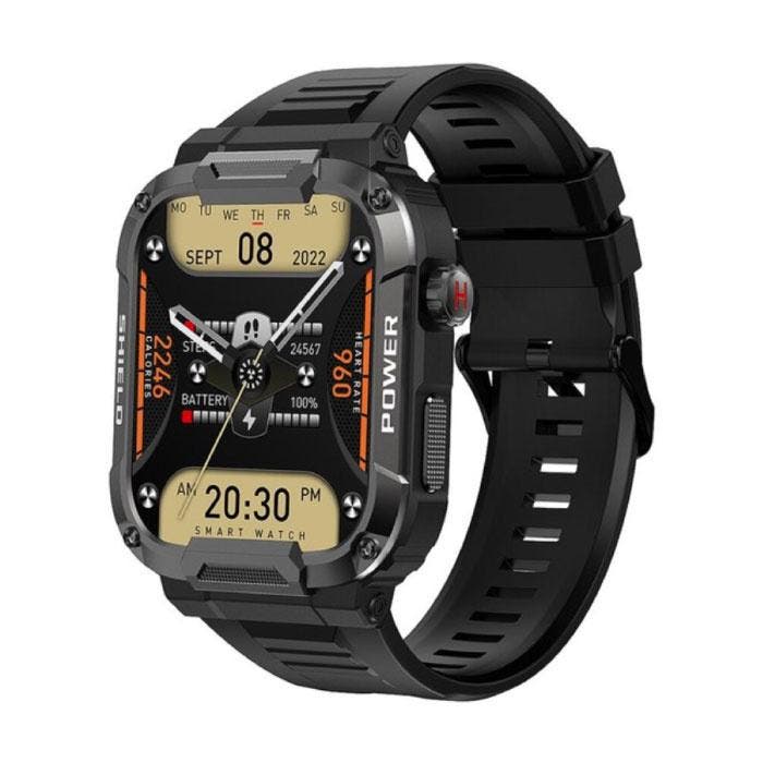 MK66 Outdoor Smartwatch - 1.85 Display - Activity Tracker, Handtassen en Accessoires, Smartwatches, Nieuw, Verzenden