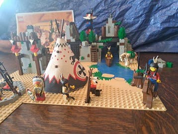 Lego Set - 6763 - Western - Rapid River Village, Nieuw