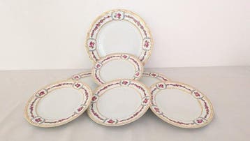 Bernardaud & Co. Limoges - Dessertservies (7) - Porselein -