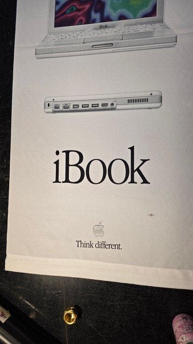 Dealer Banner Massive Vintage Apple iBook G3 Snow -, Consoles de jeu & Jeux vidéo, Consoles de jeu | Accessoires Autre
