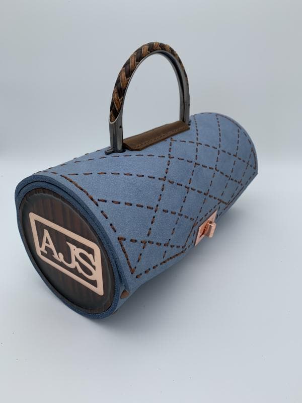 Handtas Classic blue round handbag, Auto-onderdelen, Overige Auto-onderdelen, Nieuw, Ophalen of Verzenden
