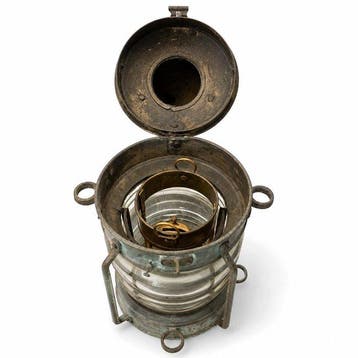 Port lamp - Métal, Laiton, Verre, Antiquités & Art