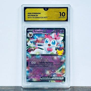 Pokémon Graded card - Sylveon ex 071- 30th Anniversary –