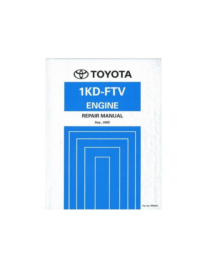 2002 TOYOTA LAND CRUISER PRADO 1KD-FTV MOTOR WERKPLAATSHAN.., Autos : Divers, Modes d'emploi & Notices d'utilisation, Enlèvement ou Envoi