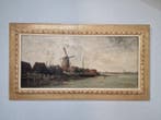 Jacob Maris (1837-1899) - Hollands rivierlandschap met molen