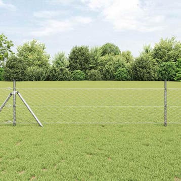 vidaXL zeshoekig gaashek met grondbevestiging 50 x 0,8 m, Verzenden