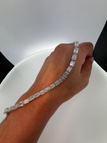 Armband - 14 karaat Witgoud - 24.00ct. tw. Diamant, Nieuw