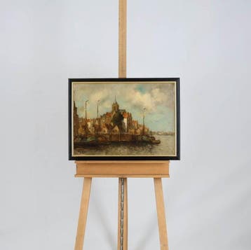 L. Roos (XX) - Haven stad, Antiek en Kunst