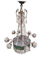 Lustre - pétales de verre - Bronze, Verre, Antiek en Kunst