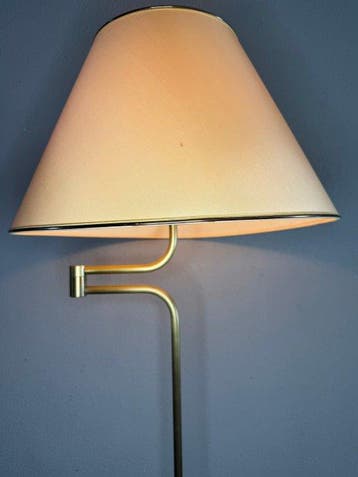 Dijkstra Lampen - Staande lamp - Messing, stof -