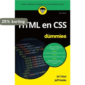 HTML en CSS voor Dummies / Voor Dummies 9789045353531, Boeken, Verzenden, Gelezen, Ed Tittel