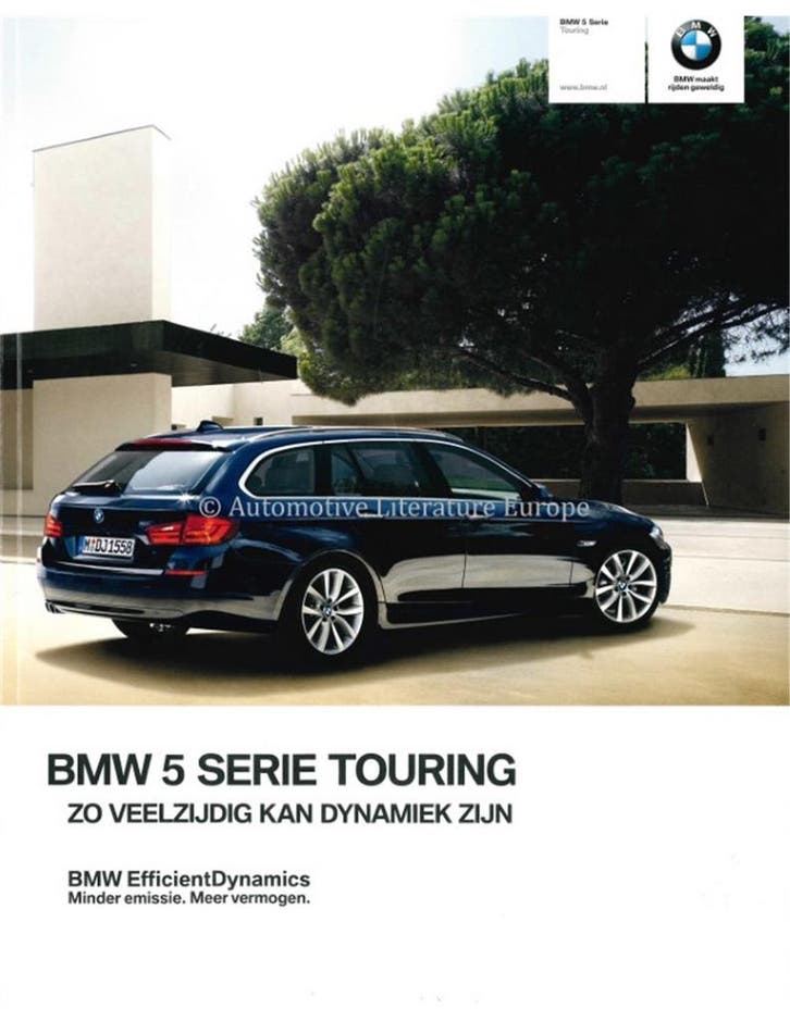 2011 BMW 5 SERIE TOURING BROCHURE NEDERLANDS, Livres, Autos | Brochures & Magazines