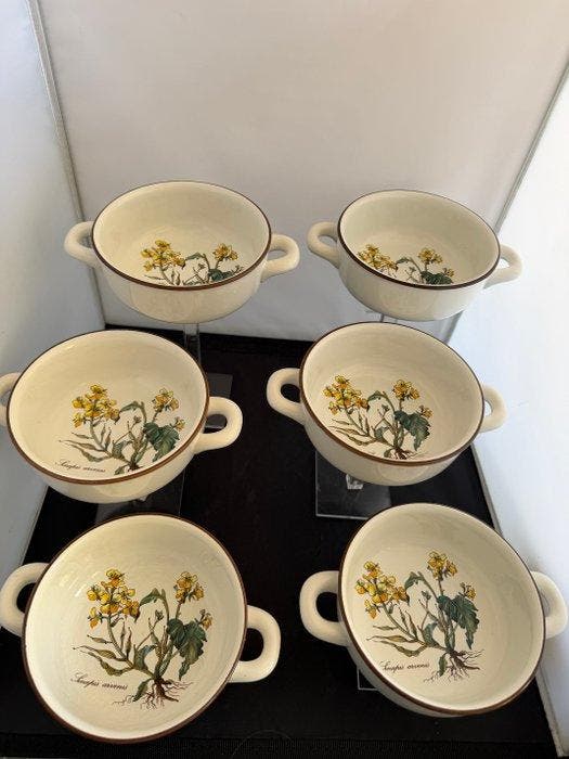 Villeroy & Boch - Soepkom (6) - Botanica - Porselein - Zes, Antiek en Kunst, Antiek | Meubels | Tafels