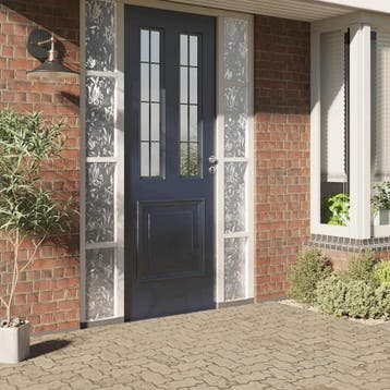 vidaXL Raamfolie bloemenpatroon mat 90x500 cm PVC, Verzenden, Nieuw