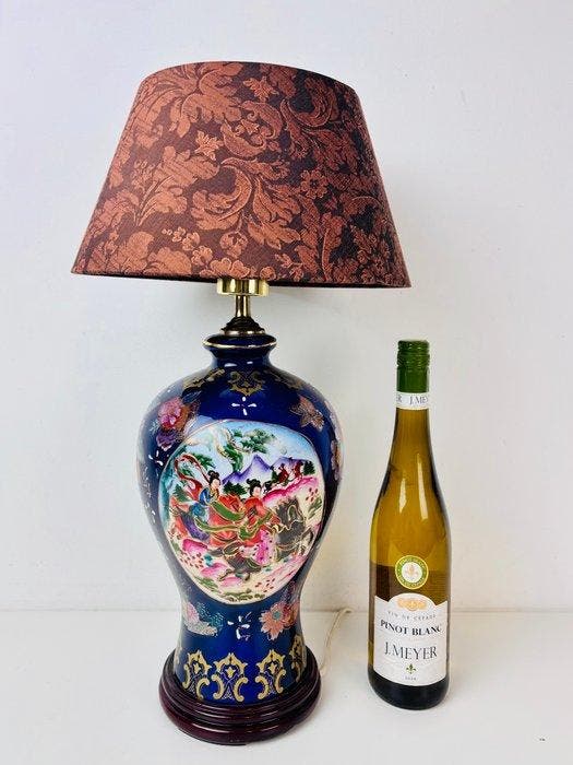 Lampe de table - socle de lampe en porcelaine de style, Antiquités & Art, Curiosités & Brocante