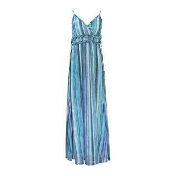 Princess goes Hollywood • blauwe maxi jurk strepen • 36, Verzenden