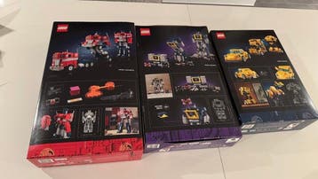 Lego Set - Icons - Optimus Prime; Soundwave; Bumblebee, Nieuw