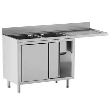 Spoeltafel | STANDARD LINE EVO | RVS | 2 Spoelbakken, Verzenden, Nieuw in verpakking