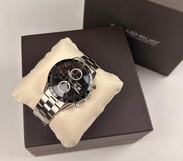 TAG Heuer - Carrera Calibre 16 Chronograph - CV2010-3 -, Handtassen en Accessoires, Horloges | Antiek