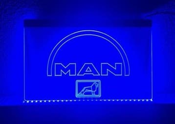 MAN vrachtwagen neon bord lamp LED  verlichting reclame lich, Verzenden