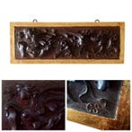 Panneau - Bois - Sphinx ailé - XIXe siècle, Antiquités & Art