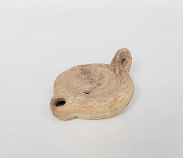 Oud-Romeins Terracotta olielamp met adelaar Met Spaanse