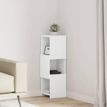 vidaXL Hoekkast 25,5x25x80cm Bewerkt hout, Verzenden