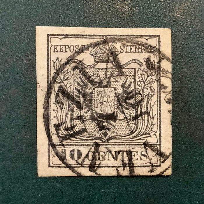 Italiaanse oude staten - Lombardije Venetië 1850 - 10 centes, Timbres & Monnaies, Timbres | Europe | Autriche