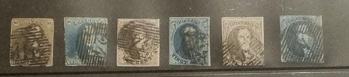 België 1849/1863 - BELGIE NR 1 TOT NR 16, Postzegels en Munten, Postzegels | Europa | België