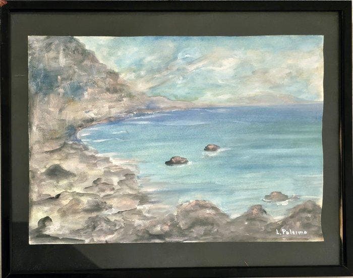 Liliana Palermo (XX-XXI) - Costa ionicaa, Antiquités & Art, Art | Peinture | Classique