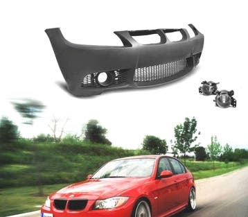 PARE CHOCS FRONTAL BMW E90 E91 05-08 LOOK M3 + ANTIBROUILLAR, Verzenden