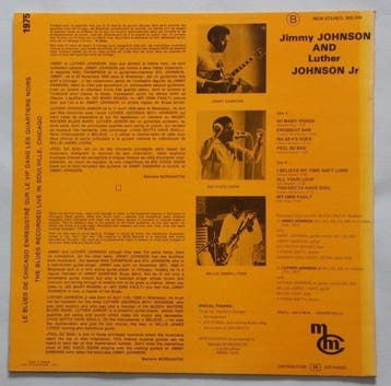 Jimmy Johnson; Luther Johnson Jr. - ma beas rock - LP -