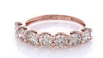 Zonder minimumprijs - Ring - 14 karaat Roségoud - 1.51ct., Nieuw