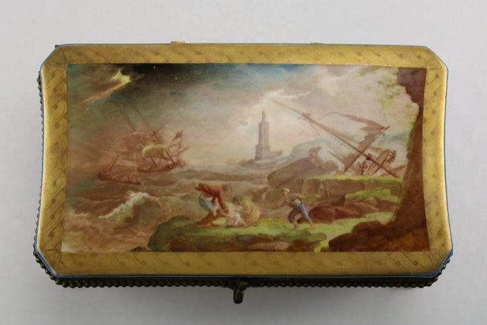 Boîte - Porcelaine - Boîte à bibelots Vieux Paris, Antiek en Kunst, Antiek | Glaswerk en Kristal