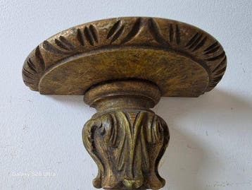 Wandtafel - Eik - decoratieve console uit hout met