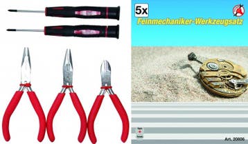 5-delige Precision Mechanics Tool Set, Verzenden