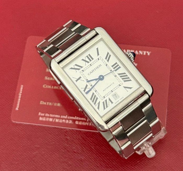 Cartier - Tank Solo XL - W5200028 - Homme - 2017, Handtassen en Accessoires, Horloges | Heren