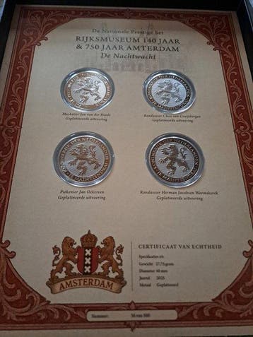 Nederland. 2025 De nationale prestigeset Rijksmuseum 140, Timbres & Monnaies