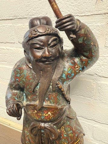 Japanse bronzen Okimono - meiji periode - 1868-1912 - Beeld, Antiek en Kunst