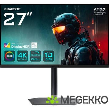 Gigabyte MO27U2 27  4K Ultra HD 240Hz QD-OLED Gaming monitor, Informatique & Logiciels, Verzenden