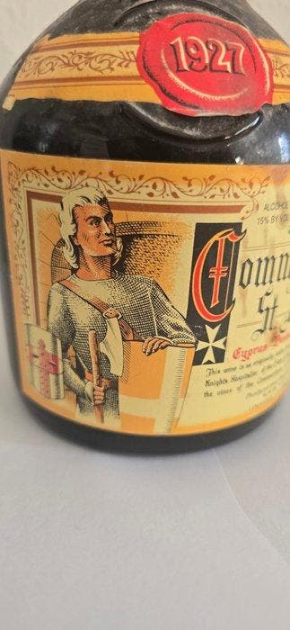 1927 Commandaria St. John - Commandaria - 1 Fles (0,75, Nieuw