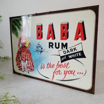 Zeldzaam & In Topstaat: Reclamebord, Baba Rum, T.P. SOBI