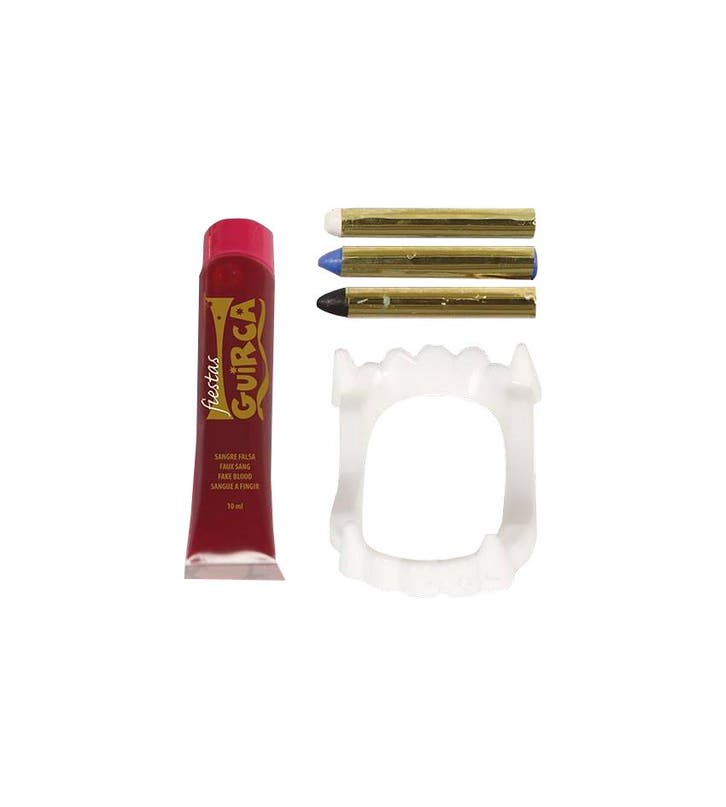 Schminkset Vampier met Gebit 20ml, Hobby & Loisirs créatifs, Articles de fête, Envoi