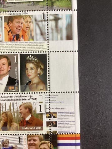 Nederland 2014/2014 - Vel 12 1/2 jarig huwelijksfeest w.a., Gestempeld