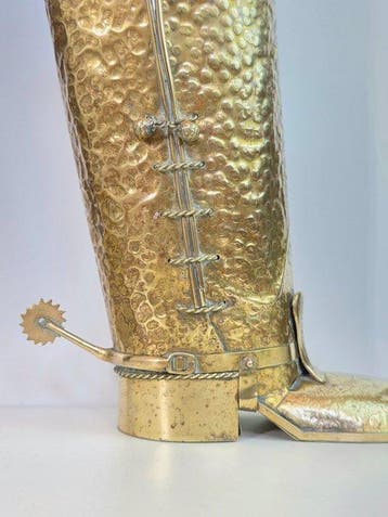 Paraplustandaard/rek - Messing - Koperkleurige ruiterlaarzen