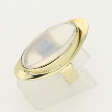 Bague - 8 carats Or jaune - 8.90ct. tw. - pierre de lune